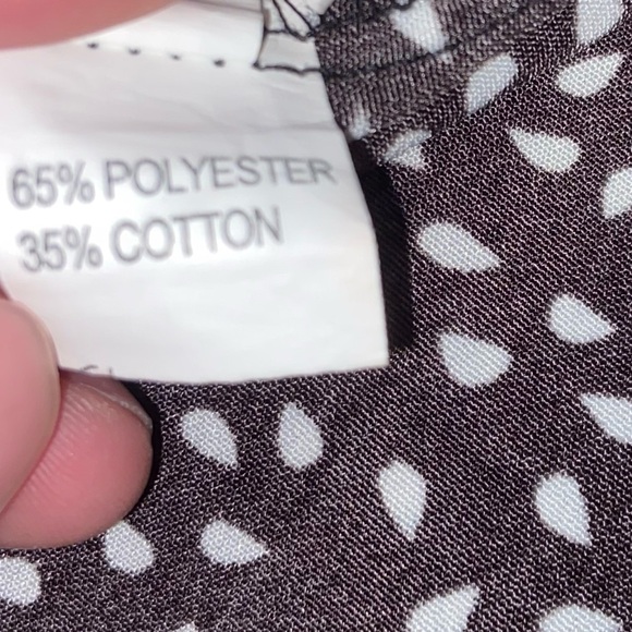 Hipster black & white polka dot mini skirt y2k bottoms cute boutique tiny dress - Picture 8 of 8